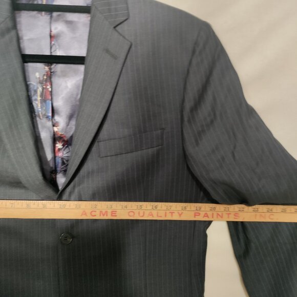 Ted Baker Endurance‎ suit Jacket Blazer men's Size 40L Wool Gray - Picture 9 of 10